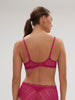 Canopee Full Cup Plunge Bra - Hibiscus Pink