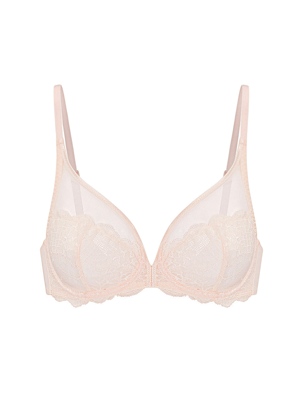 Intrigue Full Cup Support Bra In Sakura Pink - Simone Perele