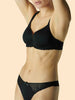 Andora 3D Plunge Controur Bra - Black