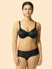 Andora Rigid Seamless Bra - Black