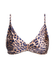 Wildora Soft Cup Bar Bikini Top - Animal Print