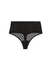 Plume High Waist Shaper Thong - Black