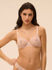 Comete Moulded Underwire Bra - Sable Rose