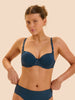 Andora 3D Contour Bra - Oil Blue