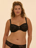 Swing Square Neck Full Cup Bra - Black