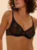 Swing Full Cup Plunge Bra - Black