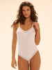 Eugenie Bodysuit - White Embroidery