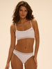 Eugenie Bikini Brief - White Embroidery