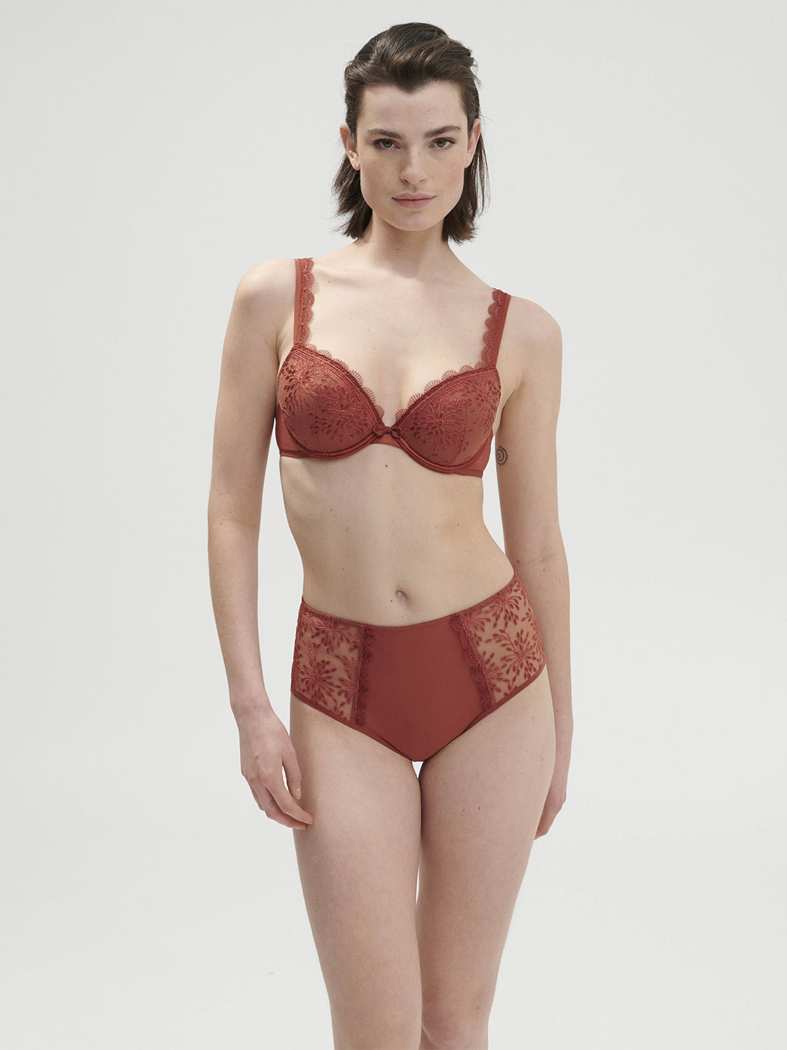 Shorty Implicite De Simone Perele - Orchidée, Taille 2, Intense (Ref 25D620) - Neuf