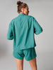 Caprice Short Sleeve Night Shirt - Boreal Green