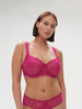Canopee Square Neck Full Cup Bra - Hibiscus Pink