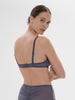 Intrigue Full Cup Plunge Bra - Cinder Blue