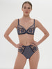 Intrigue Full Cup Plunge Bra - Cinder Blue