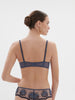 Intrigue Half Cup Bra - Cinder Blue