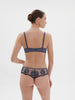 Intrigue Half Cup Bra - Cinder Blue