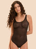 Plume Shaper Bodysuit - Black