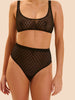 Plume High Waist Shaper Thong - Black