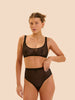 Plume High Waist Shaper Thong - Black