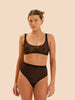 Plume High Waist Shaper Thong - Black