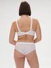 Wish Full Cup Plunge Bra - Crystal White