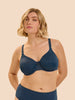 Andora Rigid Seamless Bra - Oil Blue