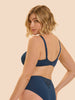 Andora Rigid Seamless Bra - Oil Blue