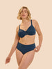 Andora Rigid Seamless Bra - Oil Blue