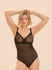 Plume 3D Control Bodysuit - Black