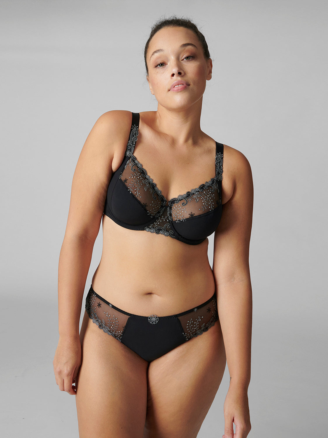 Delice Full Cup Support Bra In Noir Gem - Simone Perele