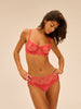 Allure Half Cup Bra - Coralia Red