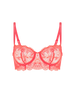 Allure Half Cup Bra - Coralia Red