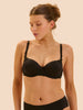 Andora 3D Contour Bra - Black