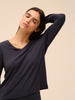 Aurore Long Sleeve Night Top - Full Moon
