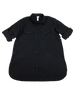 Charmer Cotton Diamond Button Through Shirt - Black