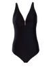 Charmer Underwired Bar One Piece Swimsuit - Black