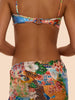 Calypsa Cotton Dobby Trim Sarong - Flowers Print
