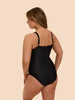 Charmer Underwired Bar One Piece Swimsuit - Black