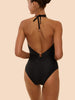 Charmer Double Ring One Piece Swimsuit - Black