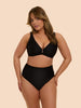Charmer High Rise Bikini Brief - Black