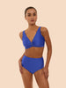 Charmer Underwired Bar Bikini Top - Royal Blue
