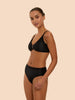 Charmer Soft Cup Bar Bikini Top - Black