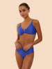 Charmer Soft Cup Bar Bikini Top - Royal Blue