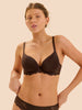 Caresse 3D Plunge Contour Bra - Brown Cocoa