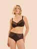 Caresse Full Cup Control Bra - Brown Cocoa