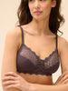 Caresse Soft Cup Bra - Graphite Grey