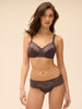 Caresse Soft Cup Bra - Graphite Grey