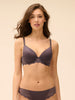 Caresse 3D Plunge Contour Bra - Graphite Grey