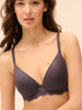 Caresse 3D Plunge Contour Bra - Graphite Grey