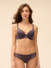 Caresse 3D Plunge Contour Bra - Graphite Grey