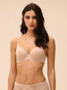 Caresse 3D Plunge Contour Bra - Peau Rose